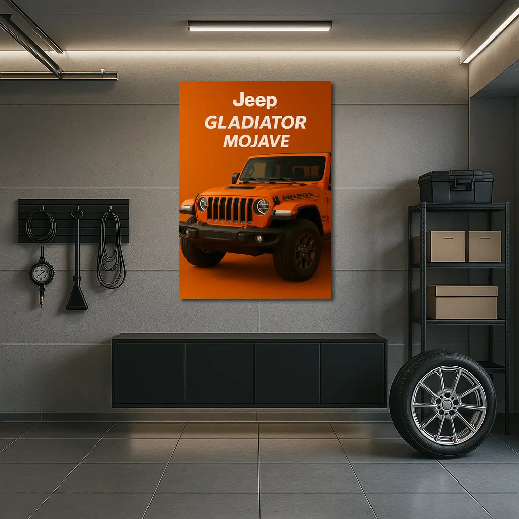 Jeep Gladiator Mojave Orange Off Road Truck – Wall Art