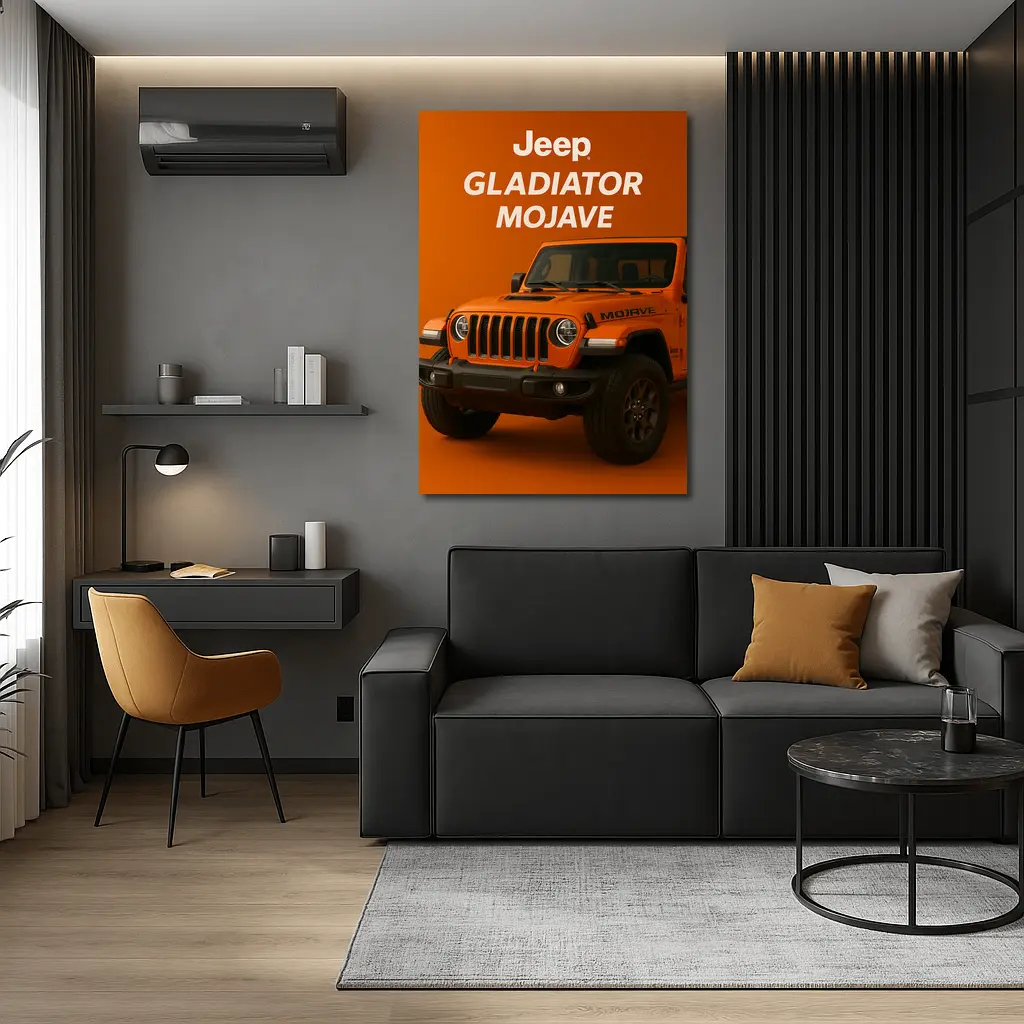 Jeep Gladiator Mojave Orange Off Road Truck – Wall Art