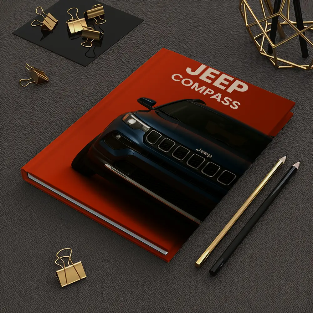 Jeep Compass SUV Bold Red Background – Notebooks