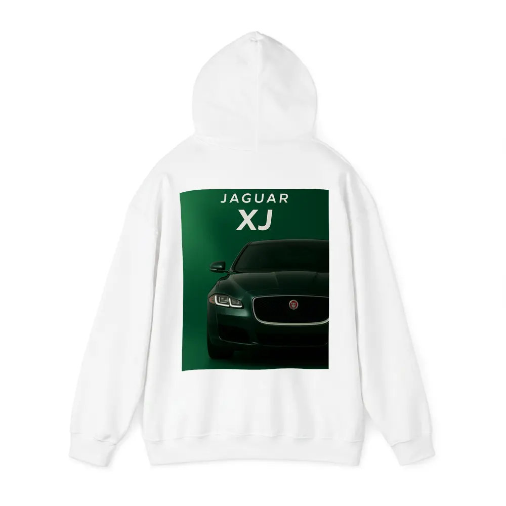 Jaguar XJ Dark Green Luxury Sedan Art – Hoodies