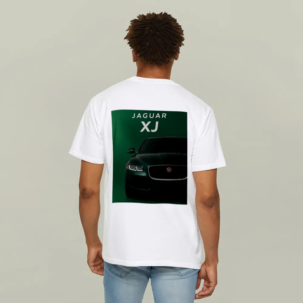 Jaguar XJ Dark Green Luxury Sedan Art – T-Shirts