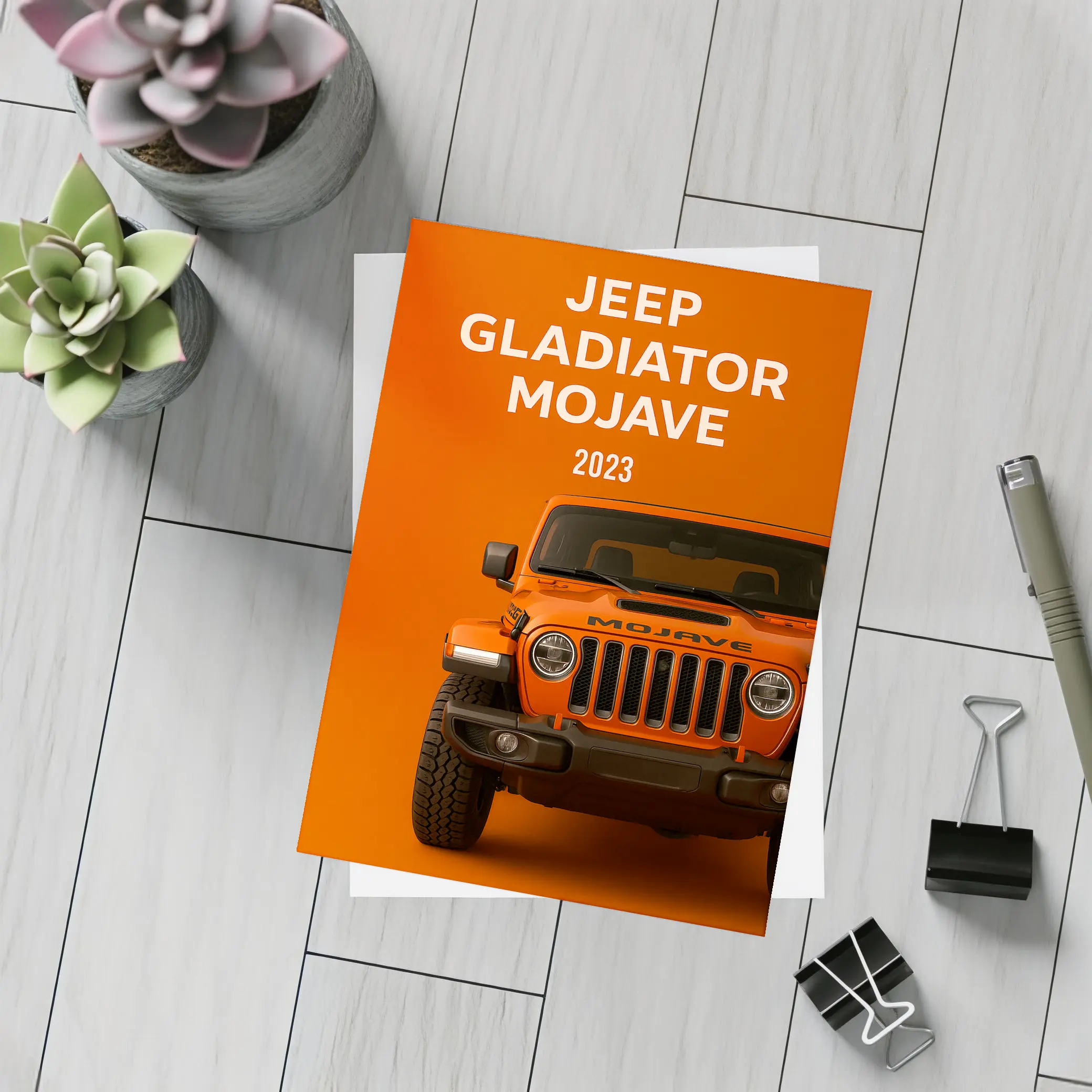 2023 Jeep Gladiator Mojave Orange Wall Art – Postcards