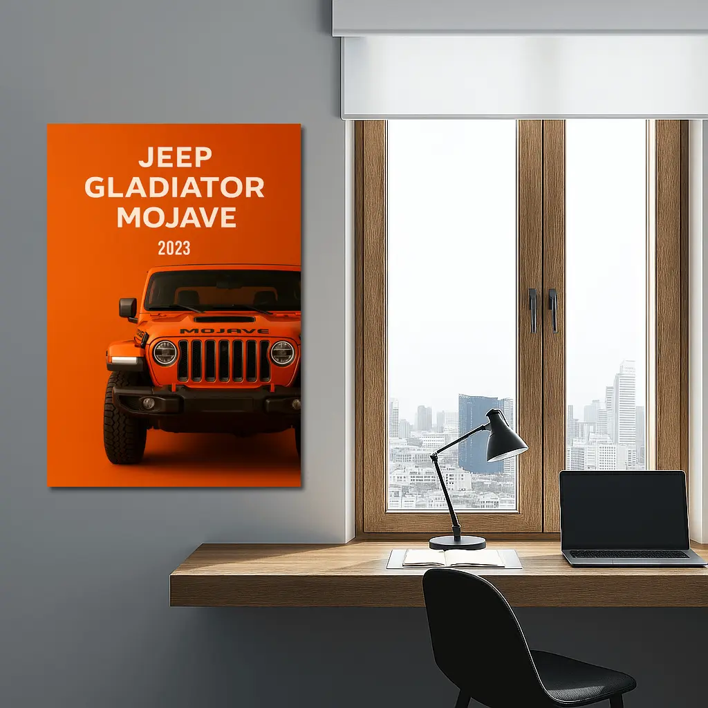 2023 Jeep Gladiator Mojave Orange Wall Art – Wall Art