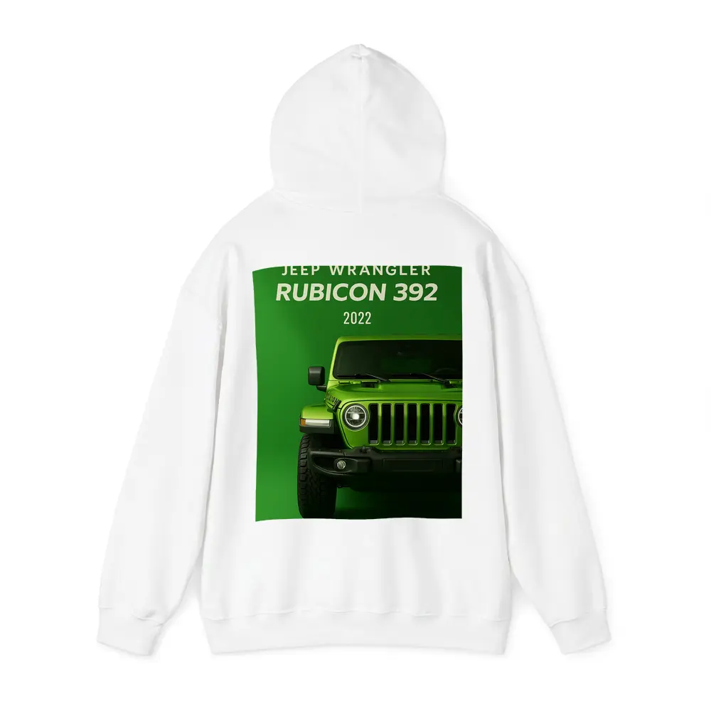2022 Jeep Wrangler Rubicon Green Background – Hoodies
