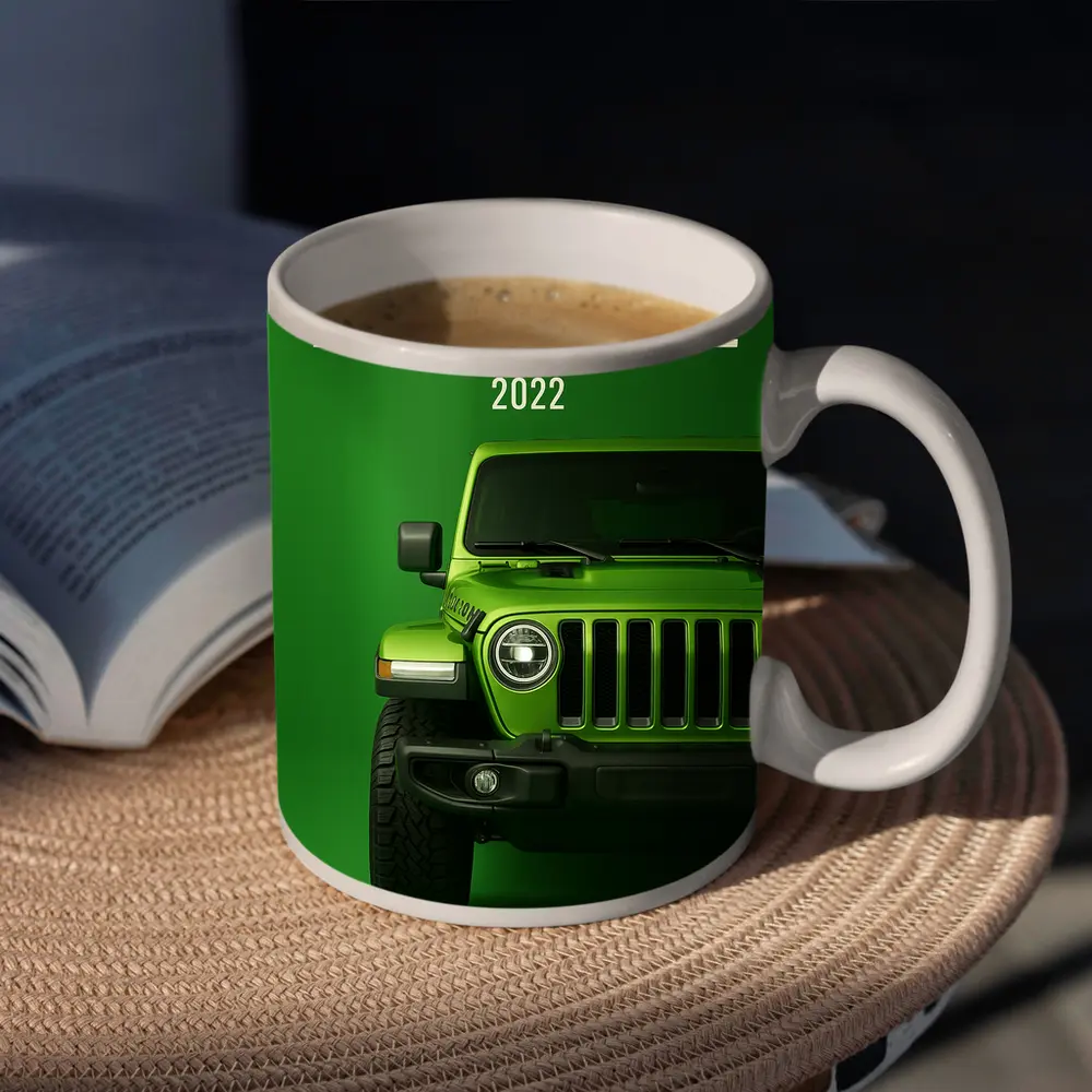 2022 Jeep Wrangler Rubicon Green Background – Mugs