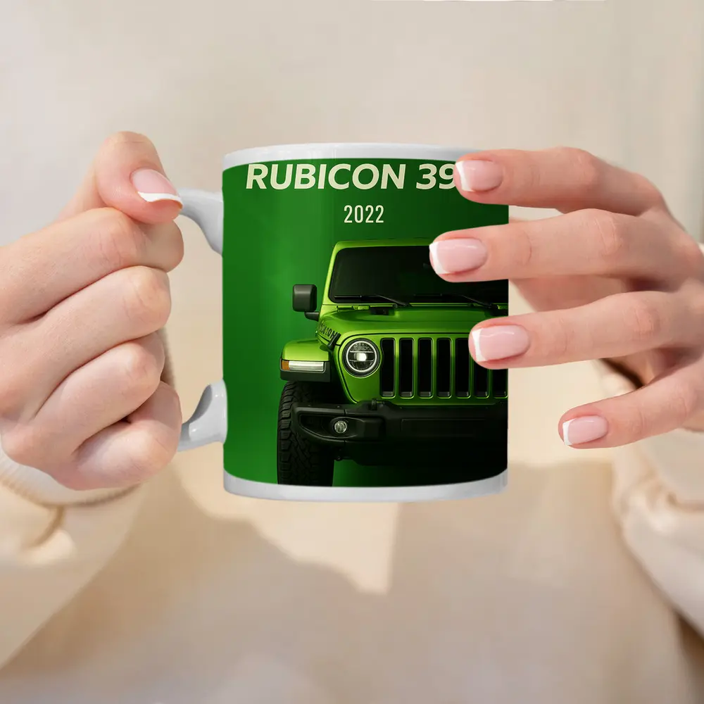 2022 Jeep Wrangler Rubicon Green Background – Mugs