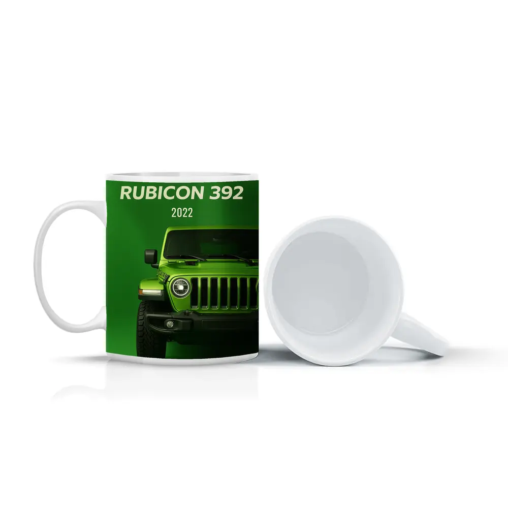 2022 Jeep Wrangler Rubicon Green Background – Mugs