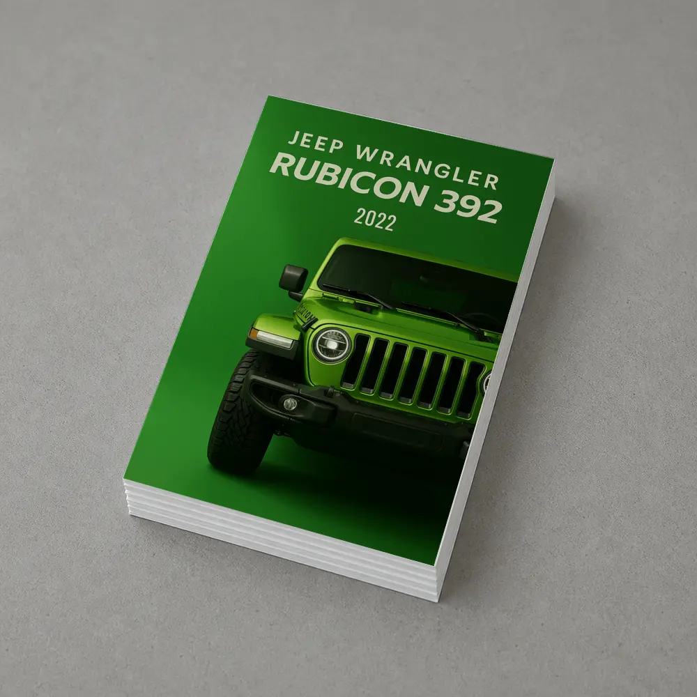 2022 Jeep Wrangler Rubicon Green Background – Postcards