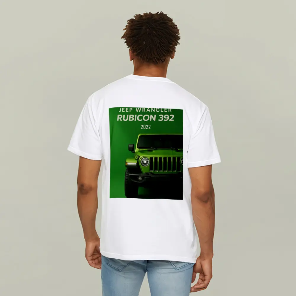 2022 Jeep Wrangler Rubicon Green Background – T-Shirts
