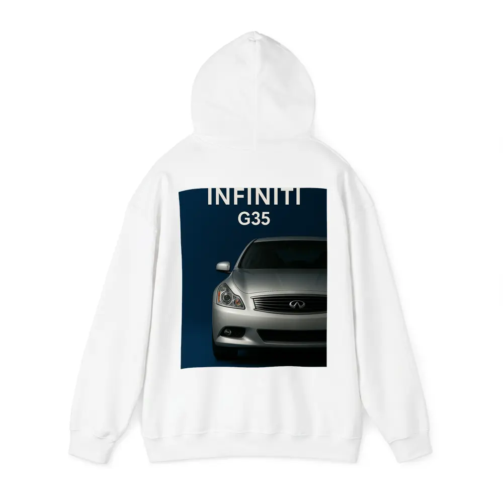 Infiniti G35 Silver Front View Dark Blue – Hoodies