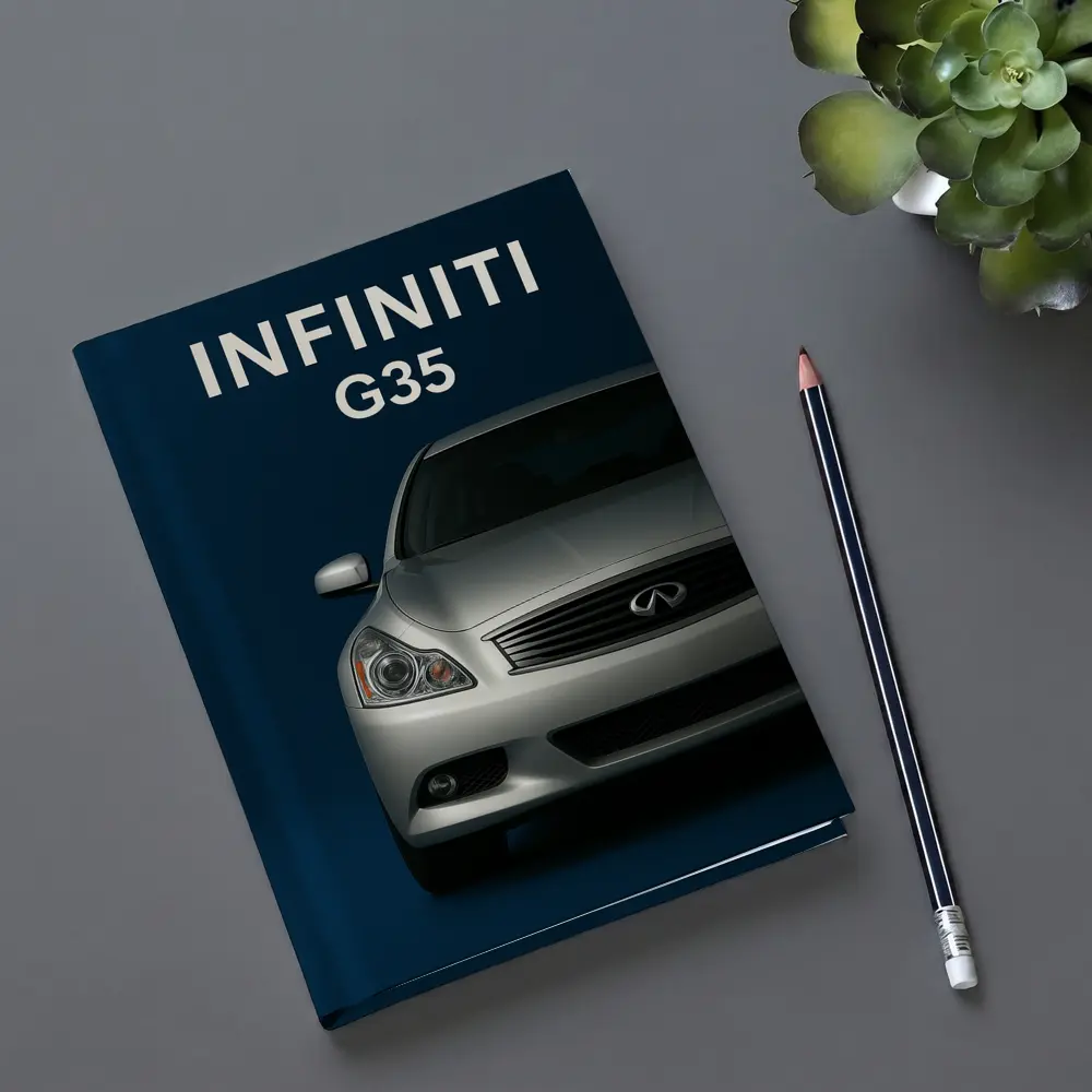 Infiniti G35 Silver Front View Dark Blue – Notebooks