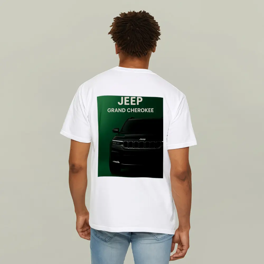 Jeep Grand Cherokee Dark Green Front View – T-Shirts