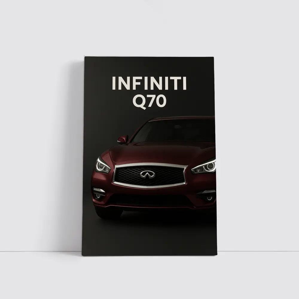 Infiniti Q70 Dark Studio Front View – Wall Art
