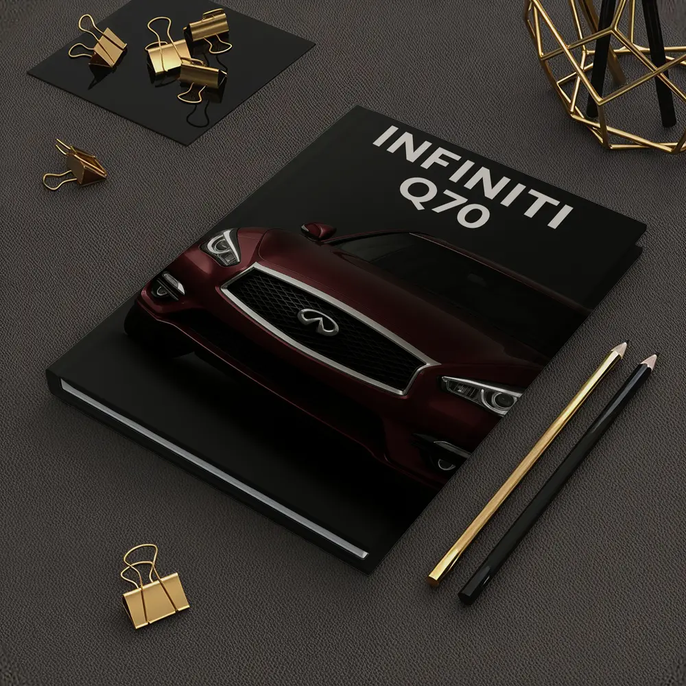Infiniti Q70 Dark Studio Front View – Notebooks