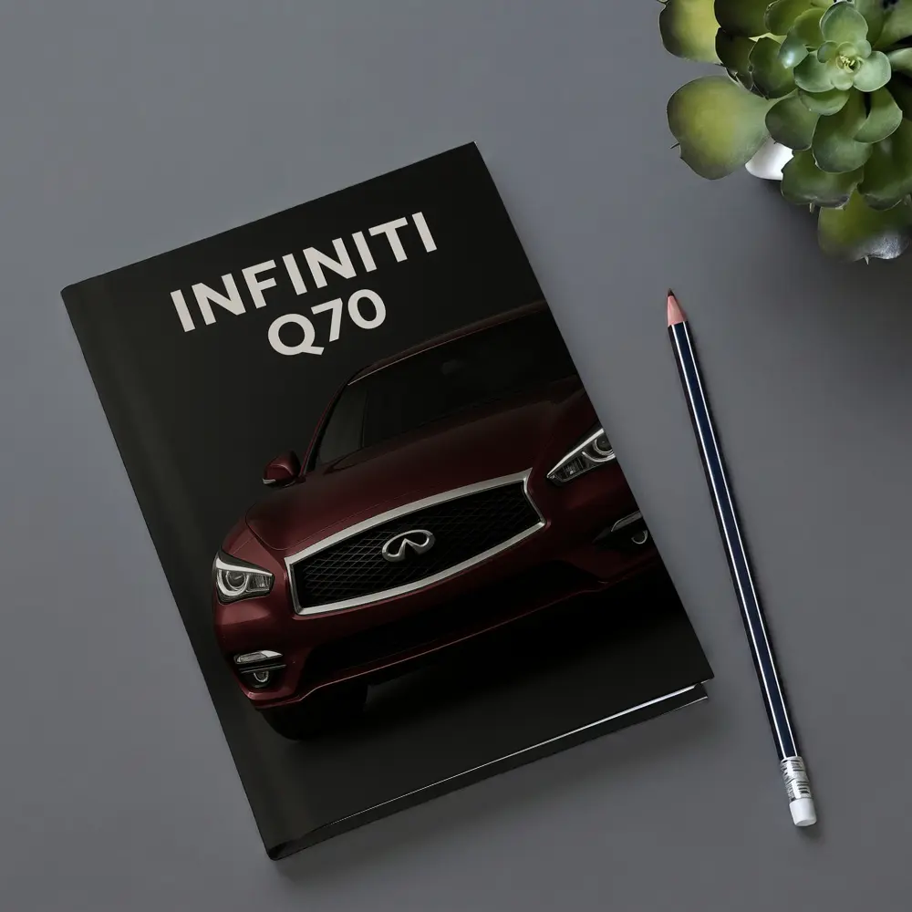 Infiniti Q70 Dark Studio Front View – Notebooks