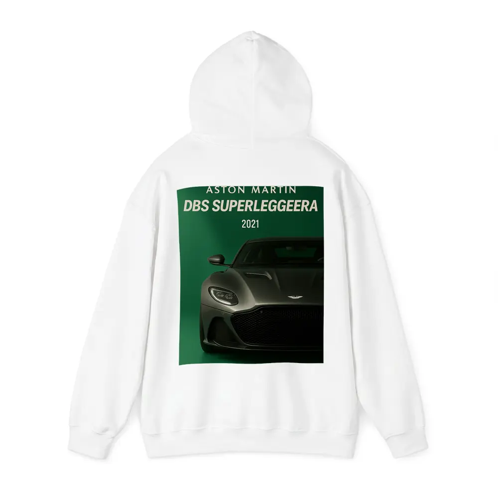 Aston Martin DBS Superleggera Green Background – Hoodies