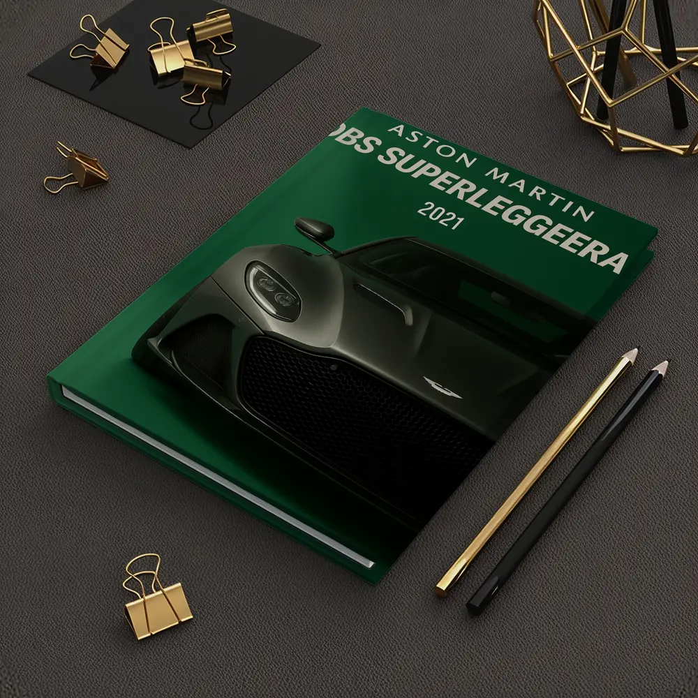 Aston Martin DBS Superleggera Green Background – Notebooks