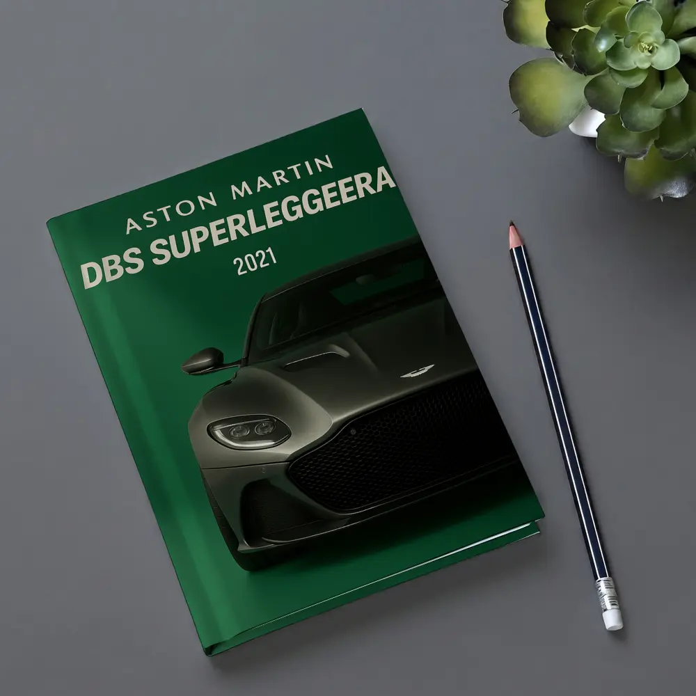 Aston Martin DBS Superleggera Green Background – Notebooks