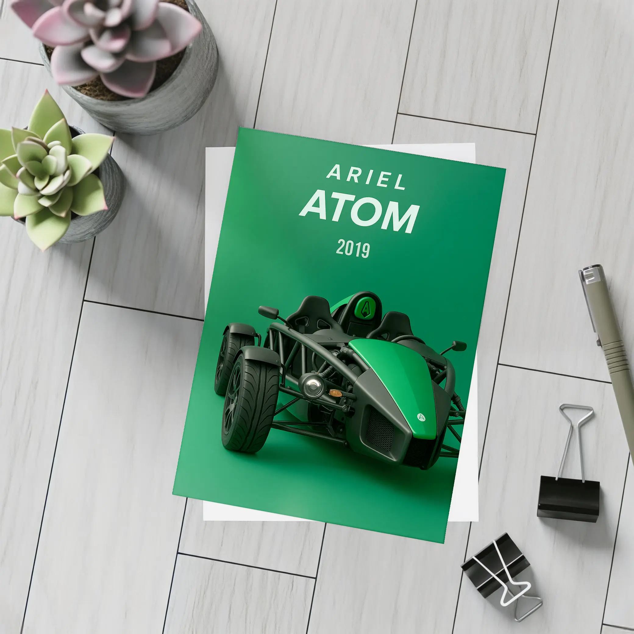 Ariel Atom 2019 Green Studio Art – Postcards