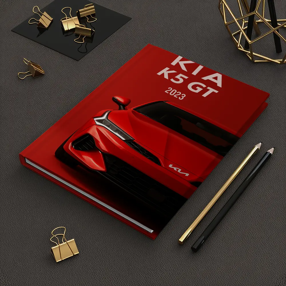 Kia K5 GT 2023 Red Car Front View – Notebooks