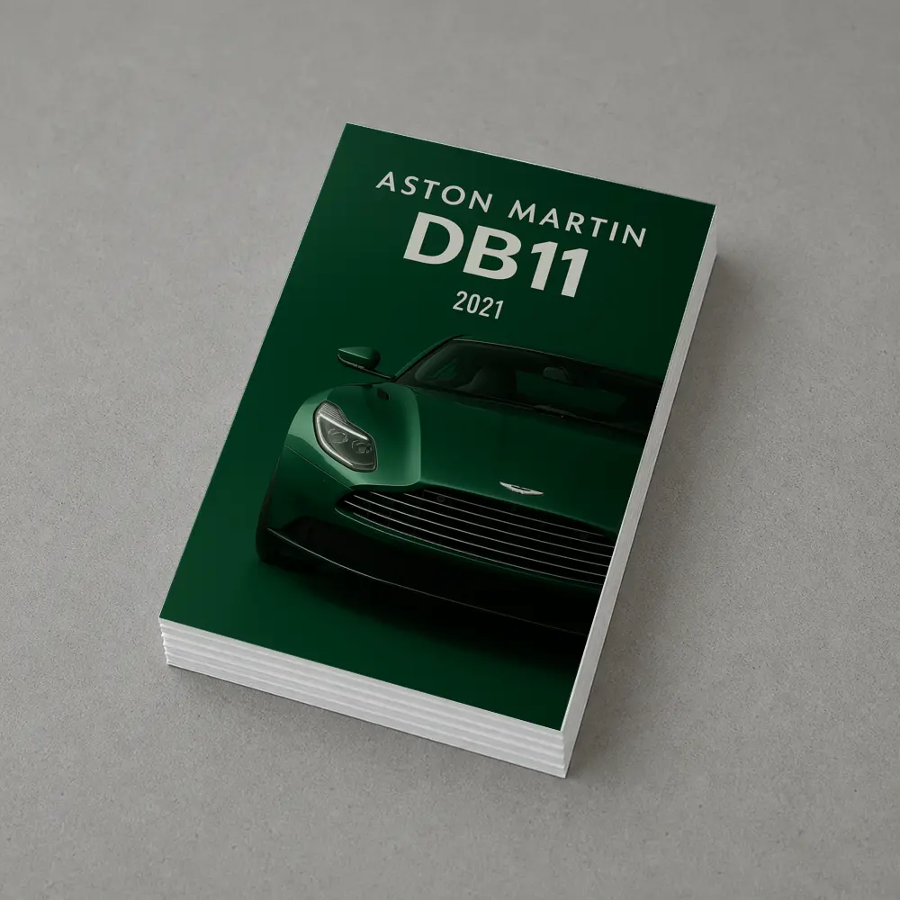 Aston Martin DB11 Green Dark Background – Postcards