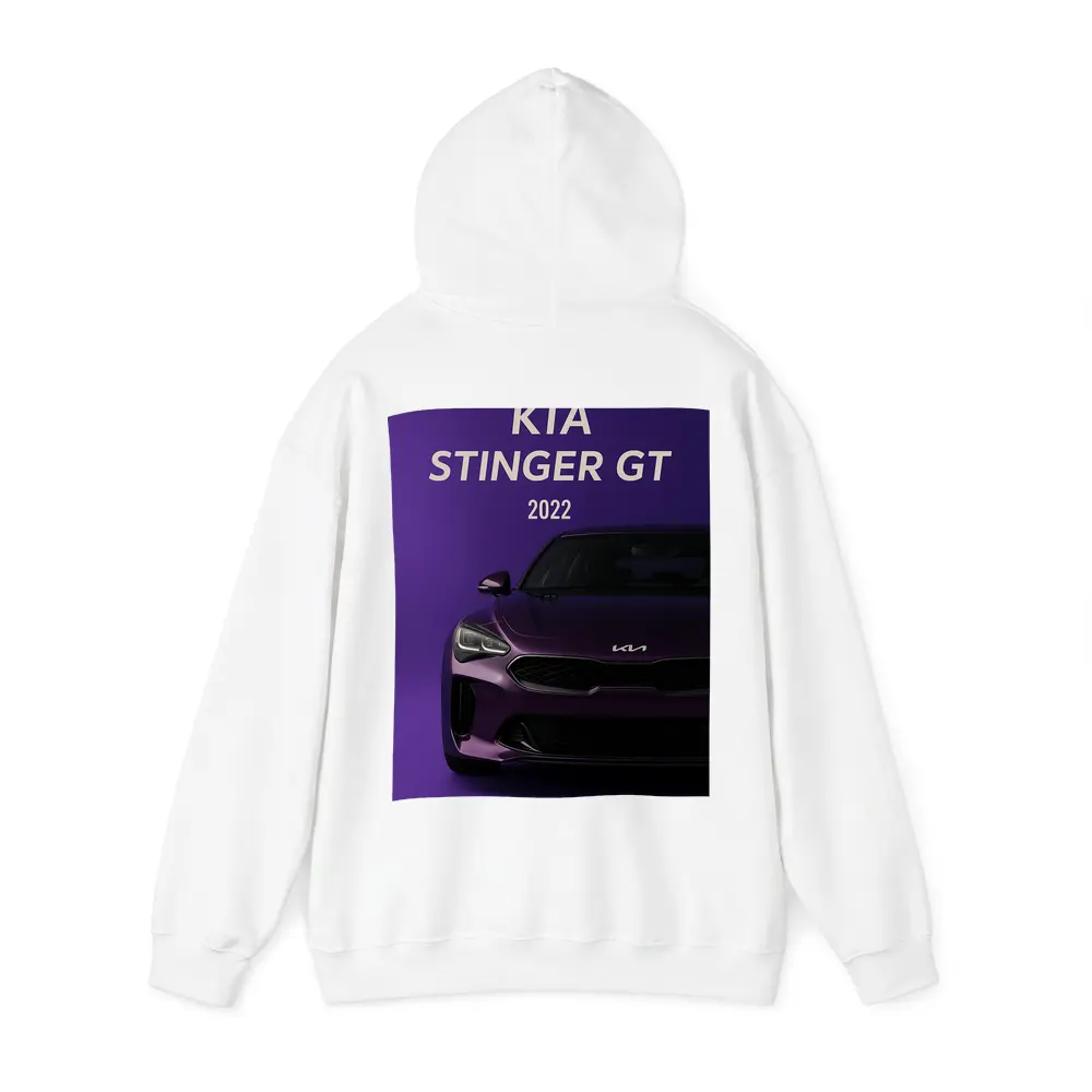 Kia Stinger GT Purple Background Car Art – Hoodies