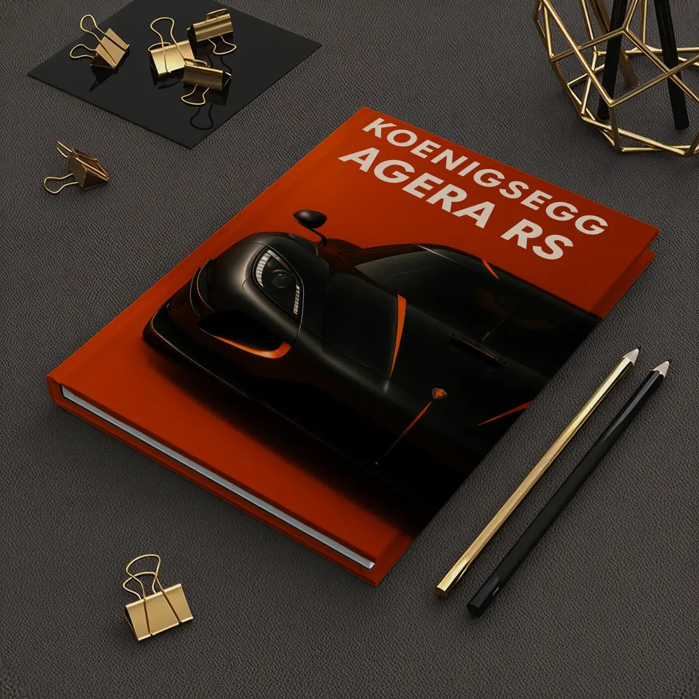 Koenigsegg Agera RS Black Orange Background – Notebooks