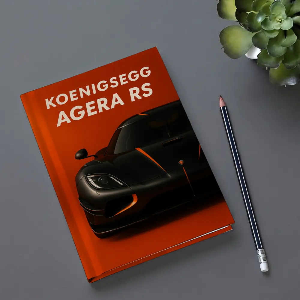 Koenigsegg Agera RS Black Orange Background – Notebooks