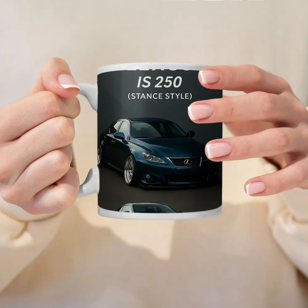 Lexus IS 250 Stance Style Blue Cars – Mugs
