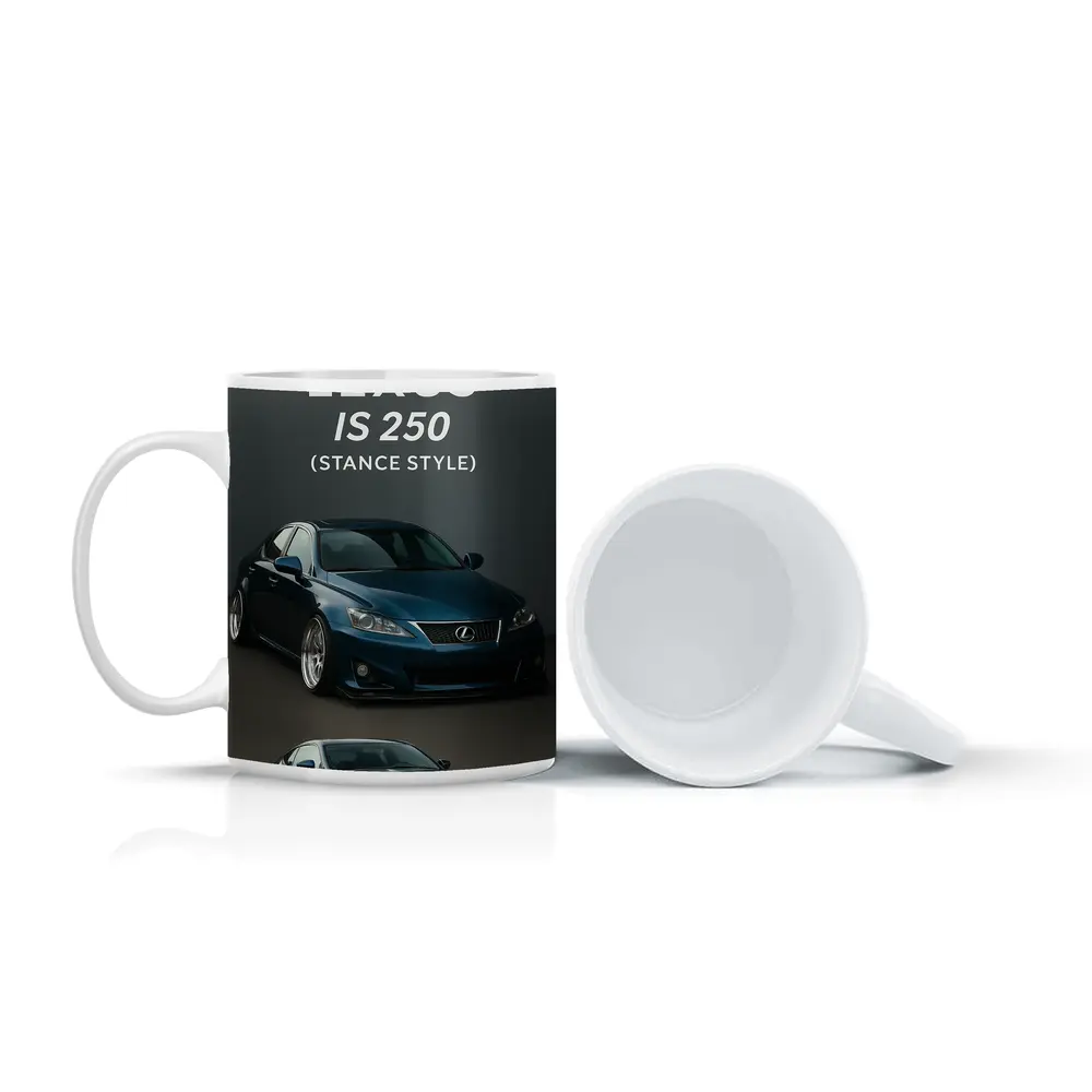 Lexus IS 250 Stance Style Blue Cars – Mugs