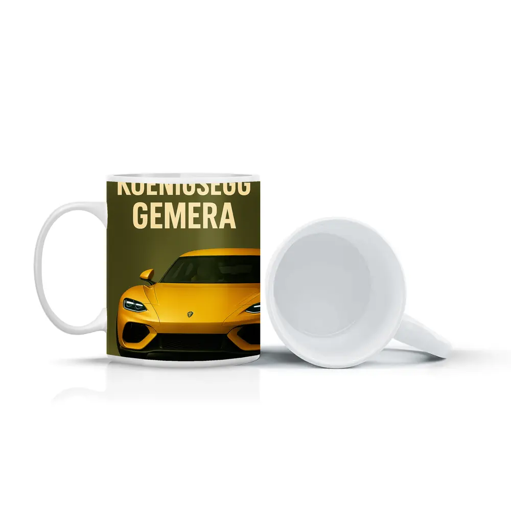 Koenigsegg Gemera Yellow Supercar Front View – Mugs