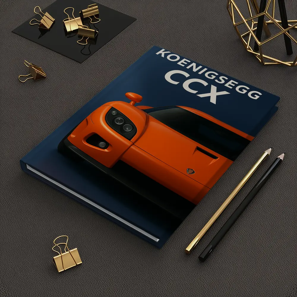 Koenigsegg CCX Orange Supercar Dark Background – Notebooks