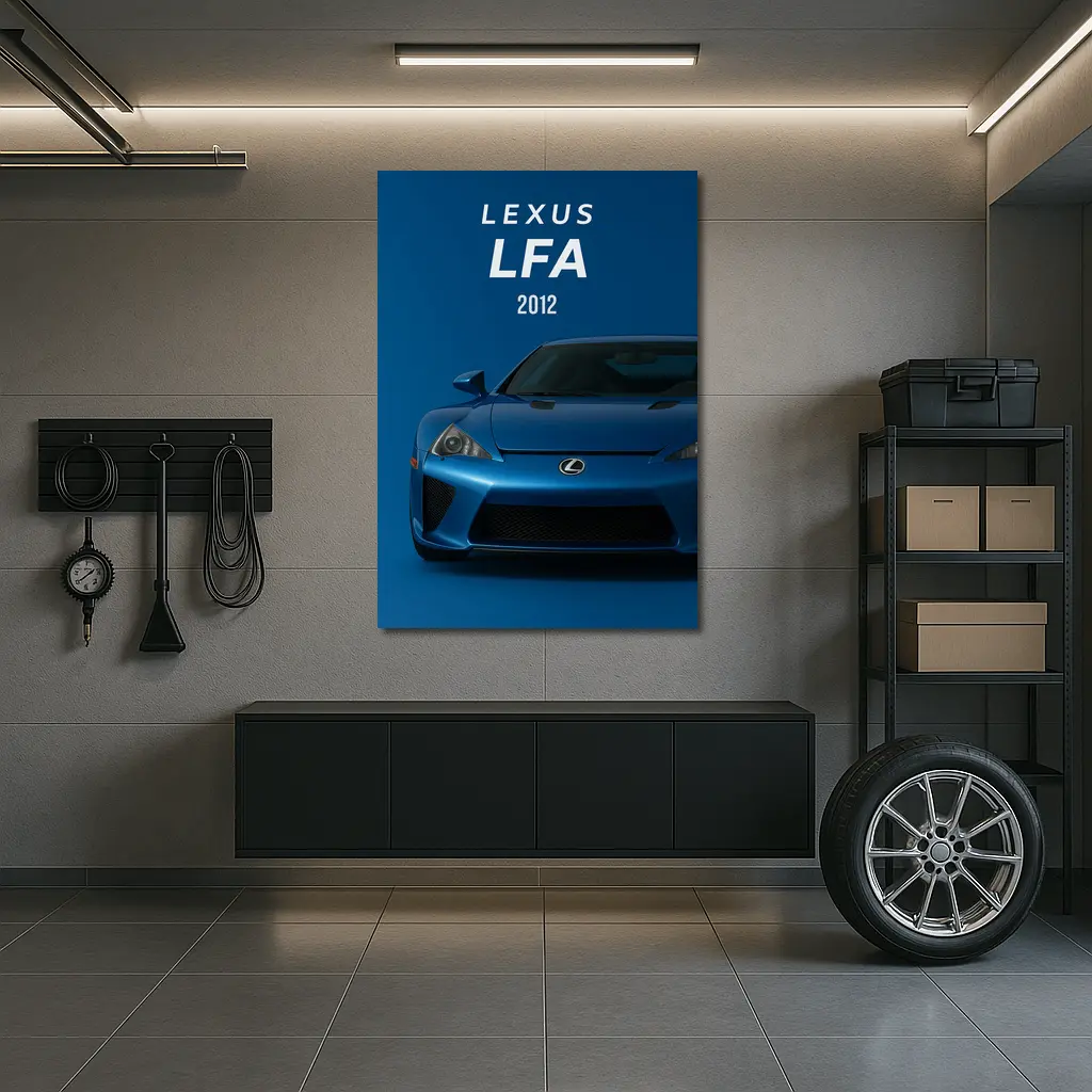 Lexus LFA 2012 Blue Supercar Art – Wall Art