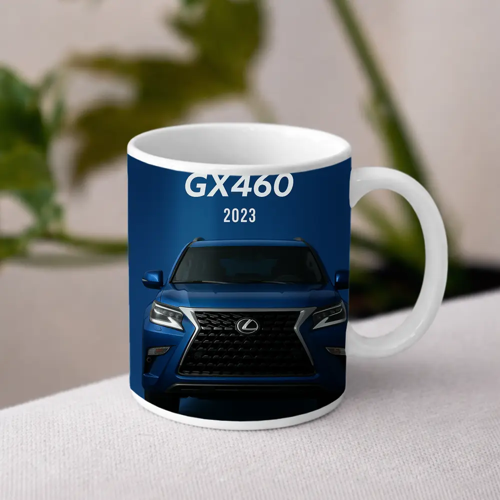 Lexus GX460 Blue SUV Front View – Mugs