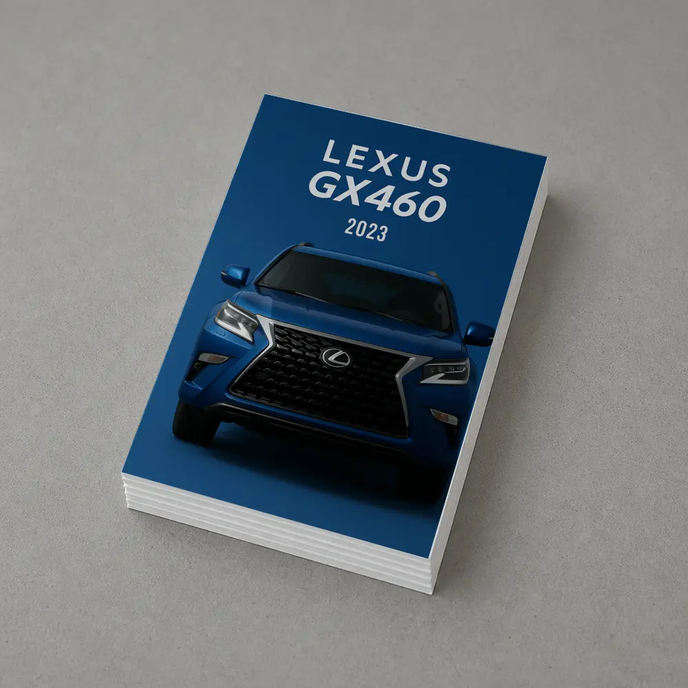 Lexus GX460 Blue SUV Front View – Postcards