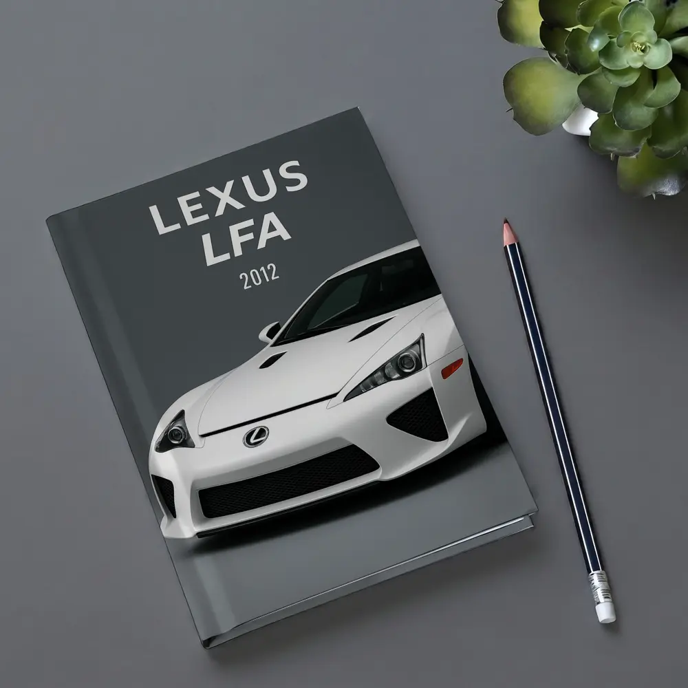 Lexus LFA White Supercar Gray Background – Notebooks