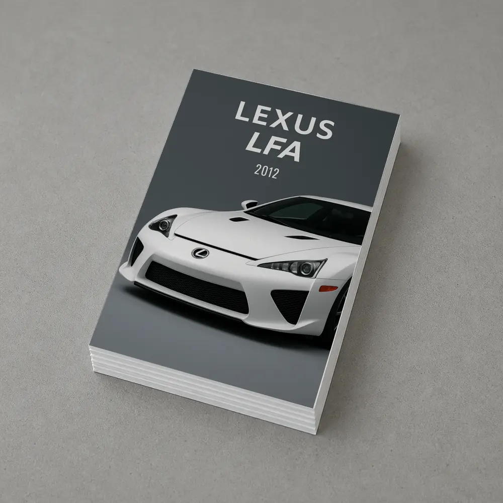 Lexus LFA White Supercar Gray Background – Postcards