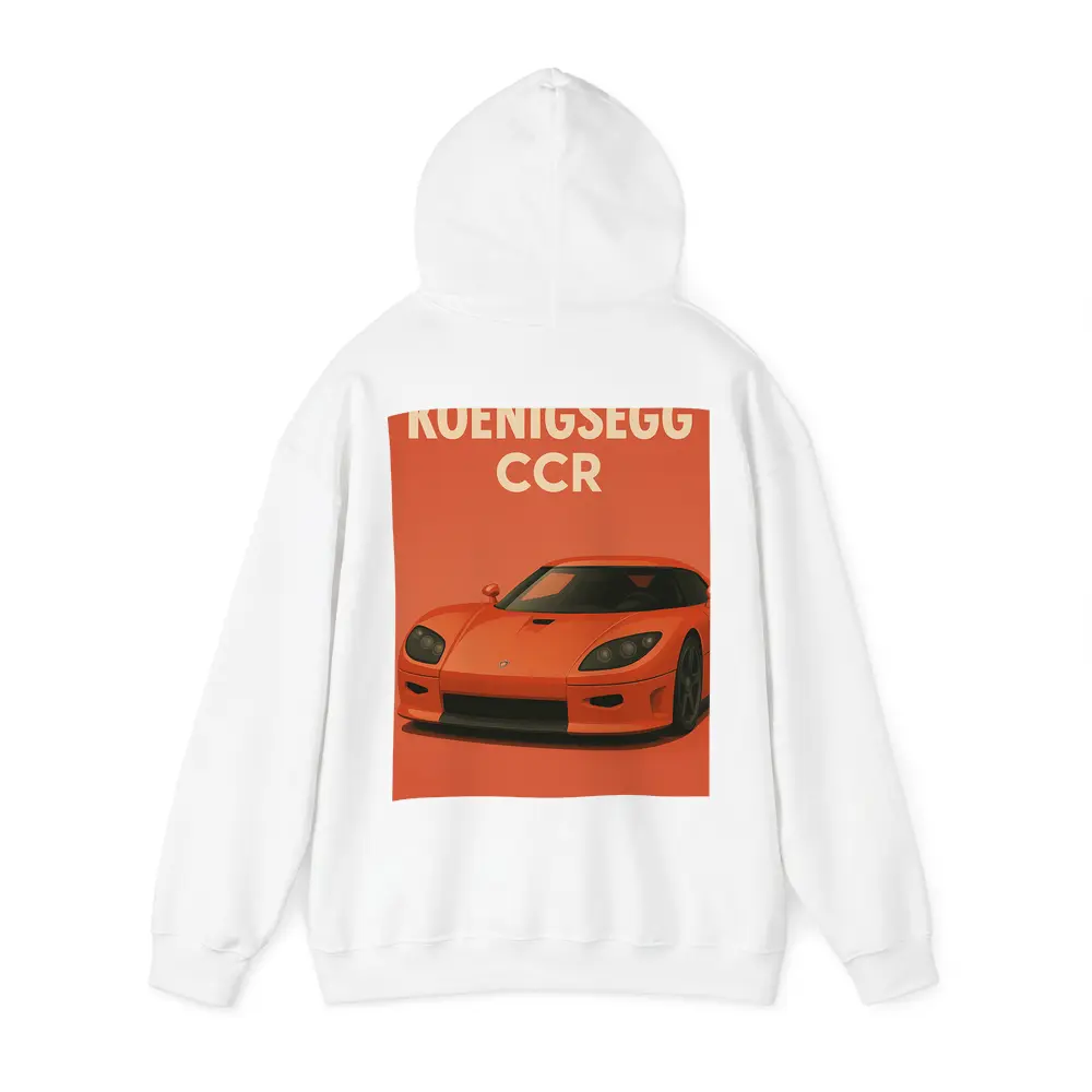 Koenigsegg CCR Supercar Orange Minimal Art – Hoodies
