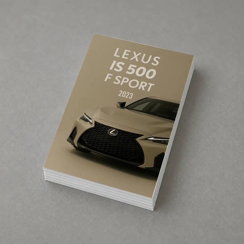 Lexus IS 500 F Sport Beige Studio – Postcards