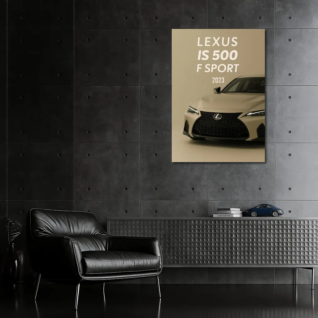 Lexus IS 500 F Sport Beige Studio – Wall Art