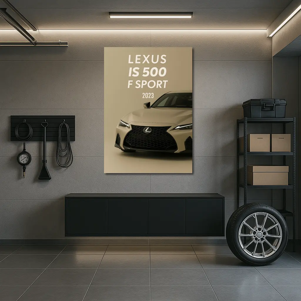 Lexus IS 500 F Sport Beige Studio – Wall Art