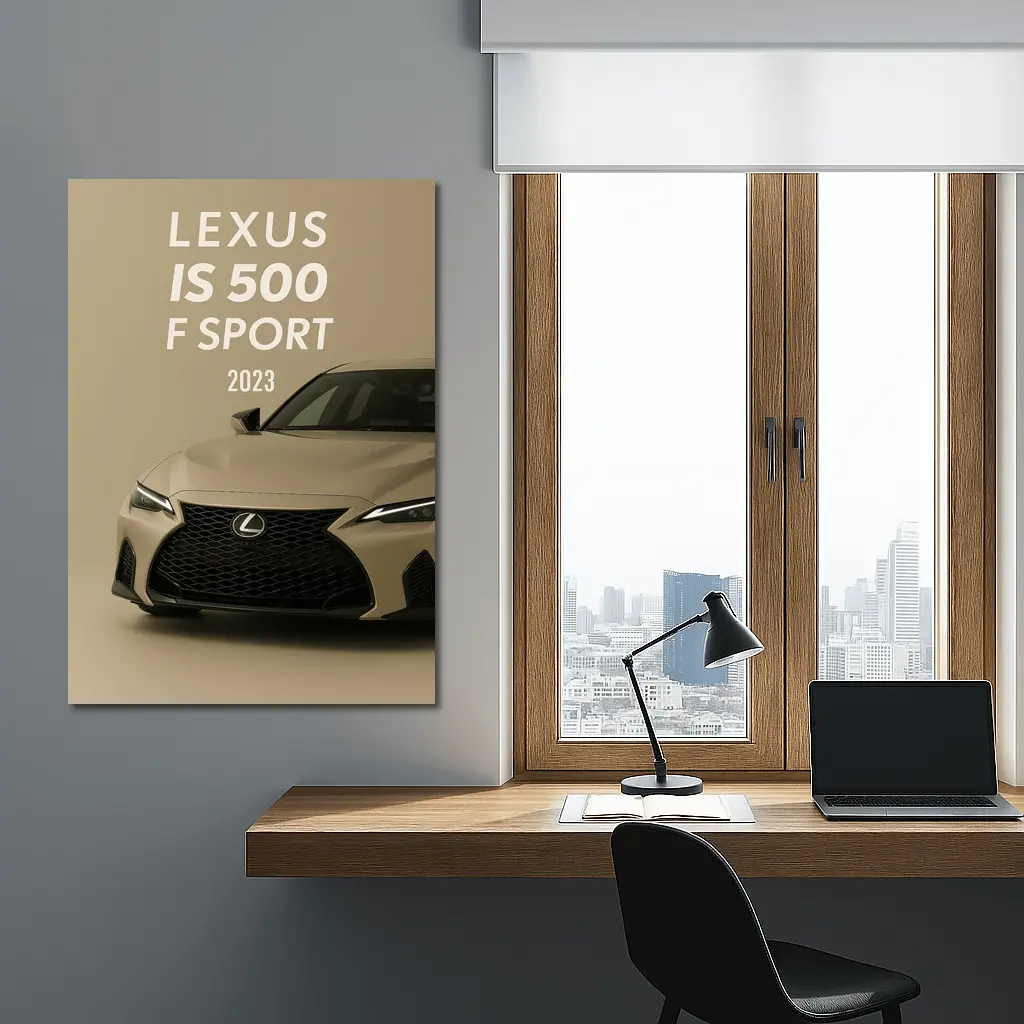Lexus IS 500 F Sport Beige Studio – Wall Art