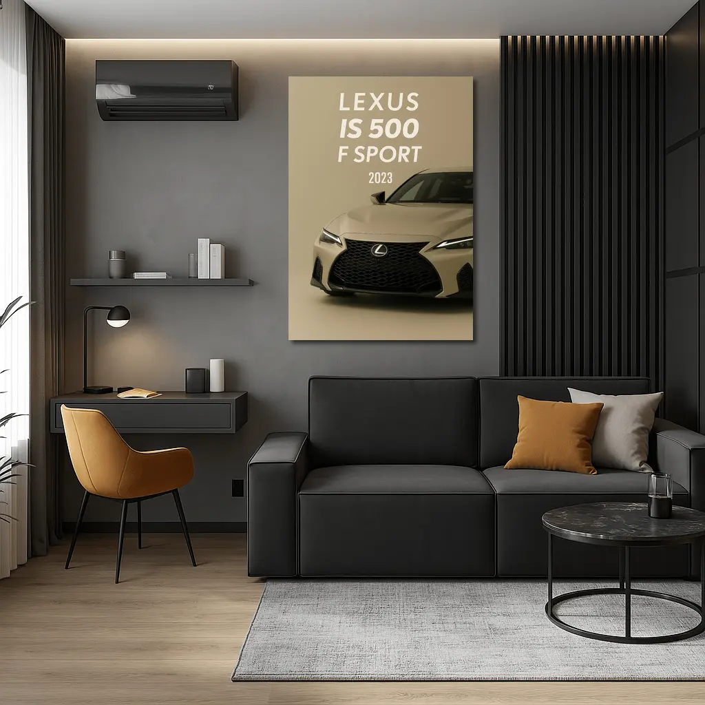 Lexus IS 500 F Sport Beige Studio – Wall Art
