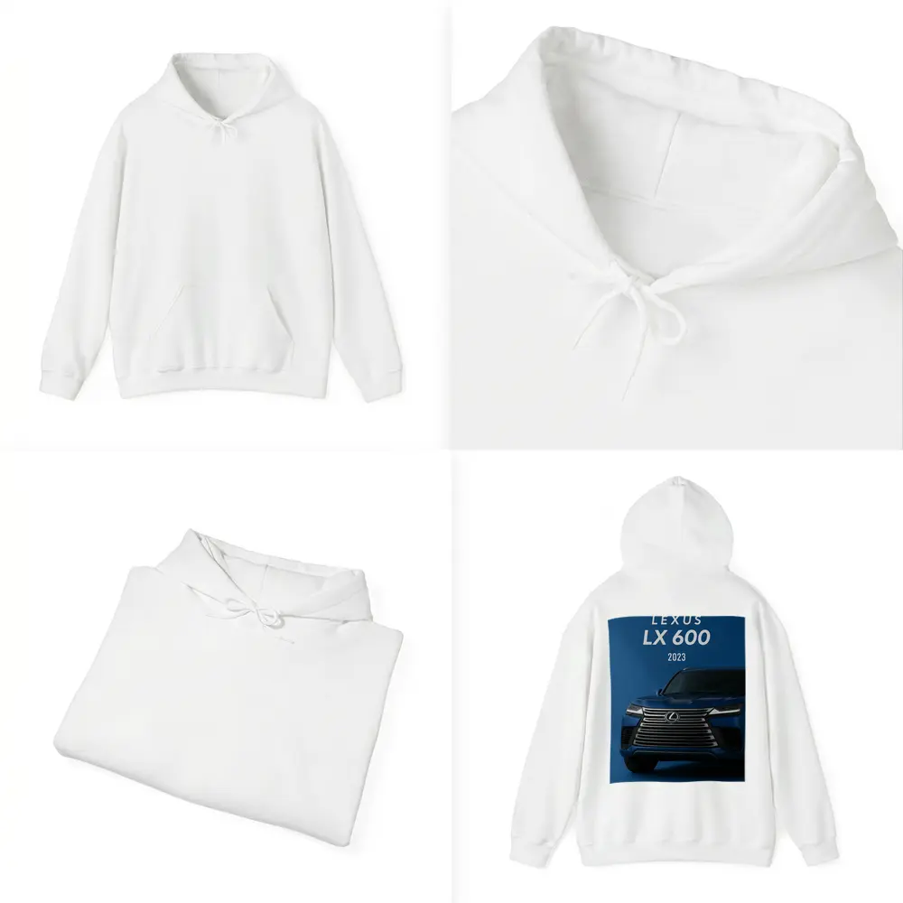 Lexus LX 600 2023 Blue Background Art – Hoodies