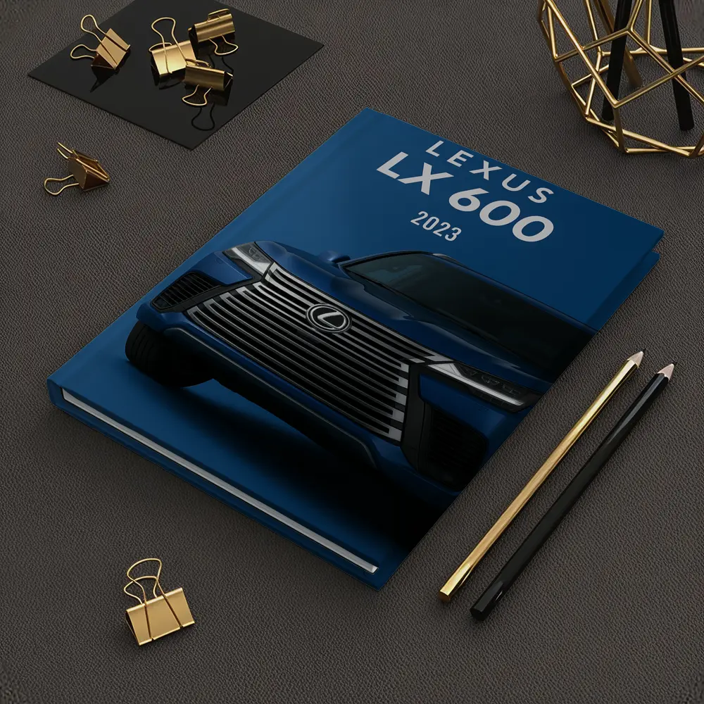 Lexus LX 600 2023 Blue Background Art – Notebooks