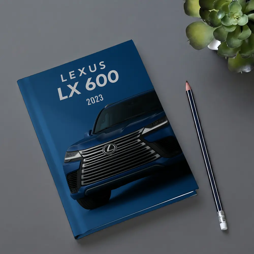 Lexus LX 600 2023 Blue Background Art – Notebooks