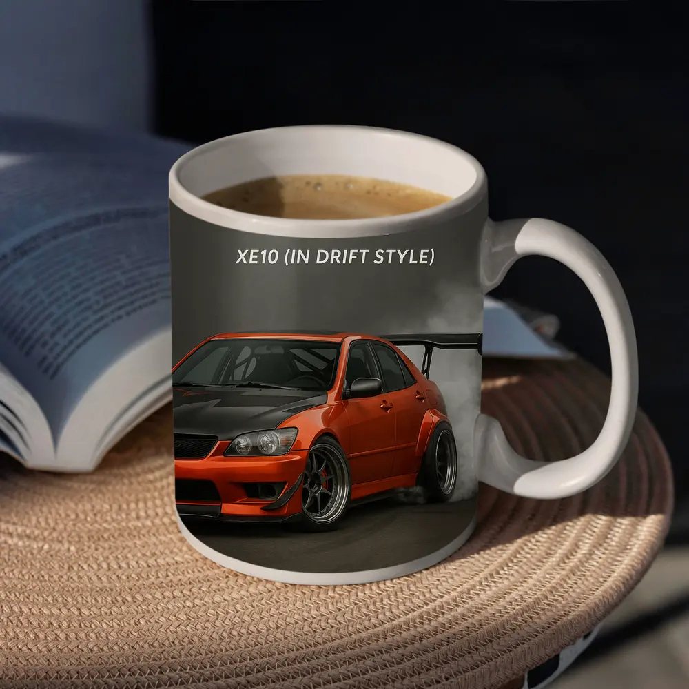 Lexus IS300 XE10 Drift Style Orange Car – Mugs