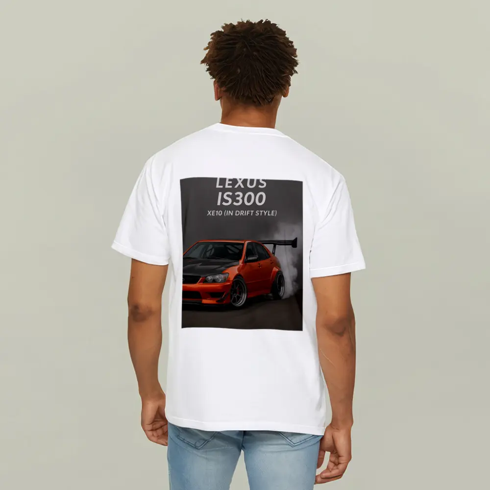 Lexus IS300 XE10 Drift Style Orange Car – T-Shirts