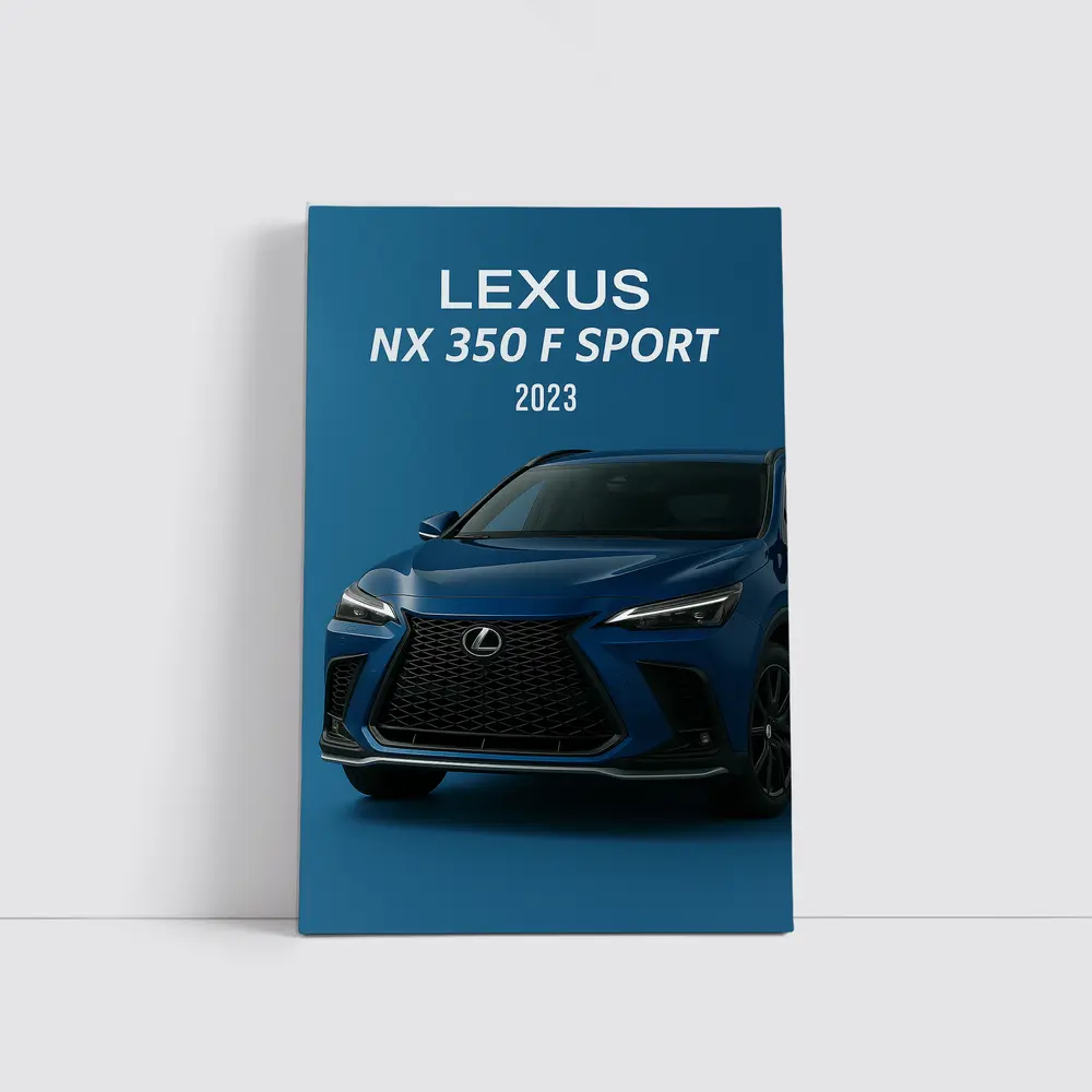 Lexus NX F Sport Blue Studio Shot – Wall Art