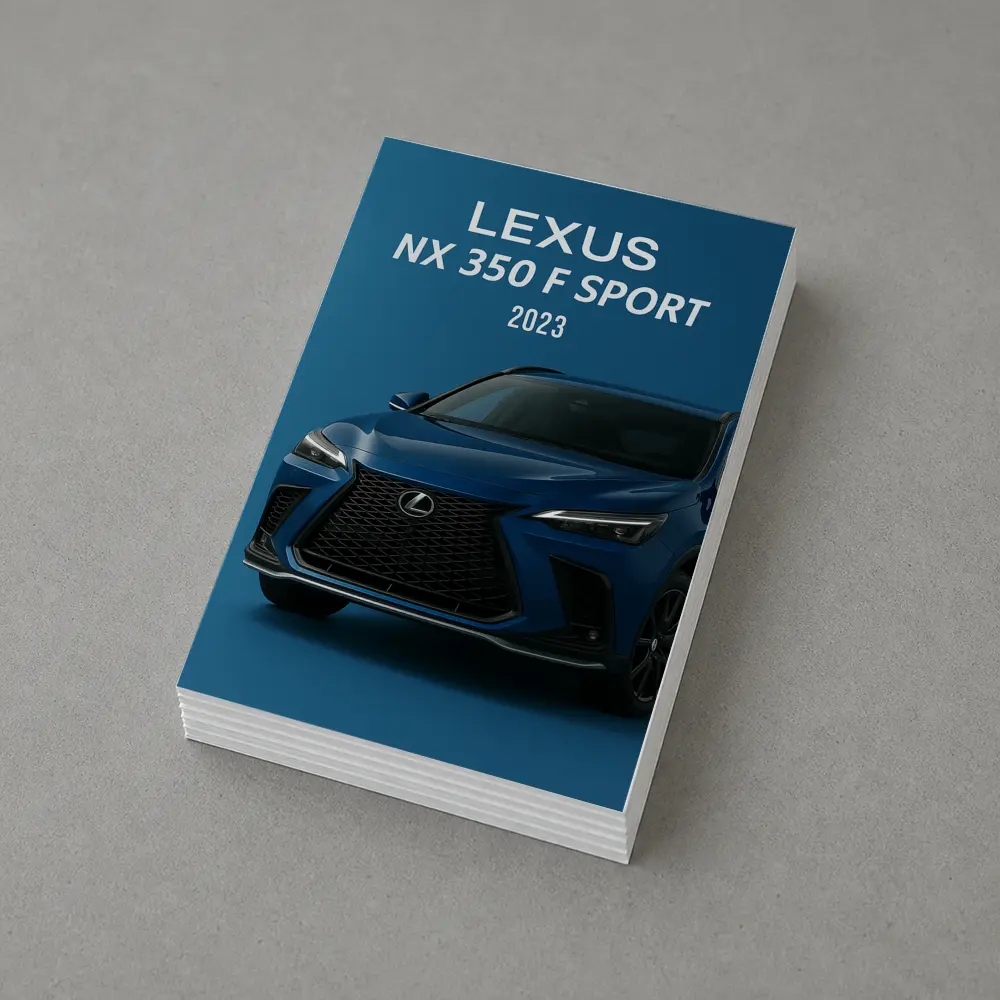Lexus NX F Sport Blue Studio Shot – Postcards